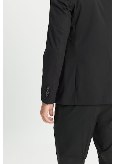 AC&Co / Altınyıldız Classics  Erkek Sıyah Ekstra Slim Fit Dar Kesim Kırlangıç Yaka Takım Elbise Siyah