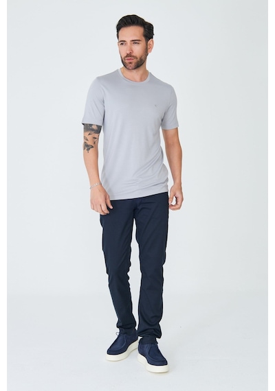 Lacivert Tencel Kumaş Yazlık Chino Erkek Pantolon Laci