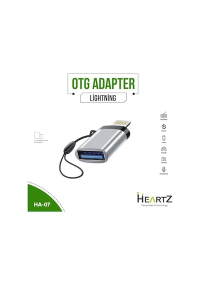 Usb Flash Bellek İos Otg Usb Okuyucu Charge Şarj Lightning Çipli Flash Bellek Okuyucu Bellek Okuyucu Ve Dönüştürücü Ha-07 Ligtning Otg Flash Bellek Okuyucu