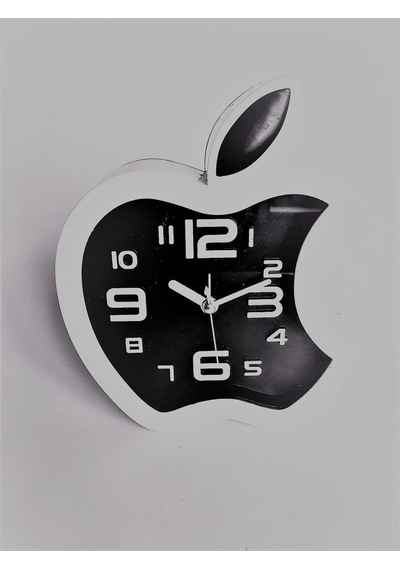 Apple Dekoratif Çalar Masa Saati Siyah Diğer