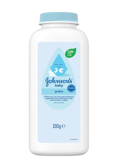 Johnsons Baby Bebek Pudrası 200gr Klasik %99 Doğal 3 Lü Set