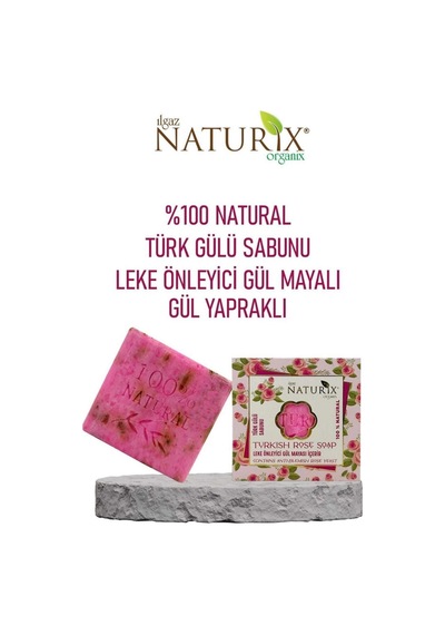 Gül Özlü Sabun 125 Gr Cildi Tazeleyen Ve Yatıştıran Doğal Sabun