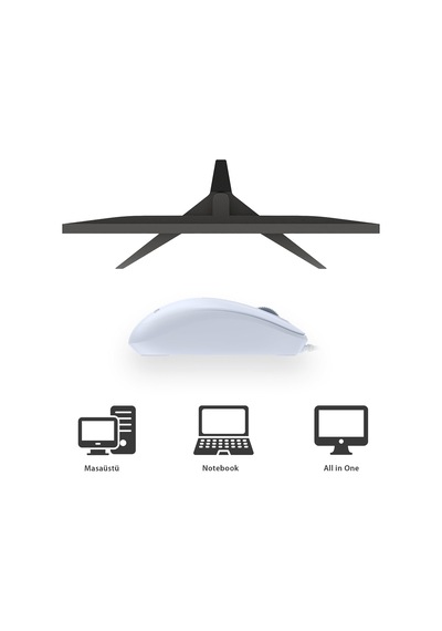 Spk7238 Usb Kablolu 1200dpı 3 Tuşlu Optik Mouse Mavi