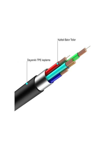Lightning To 3.5mm Aux Ses Kablosu 1 metre Dönüştürücü Çevirici - Beyaz