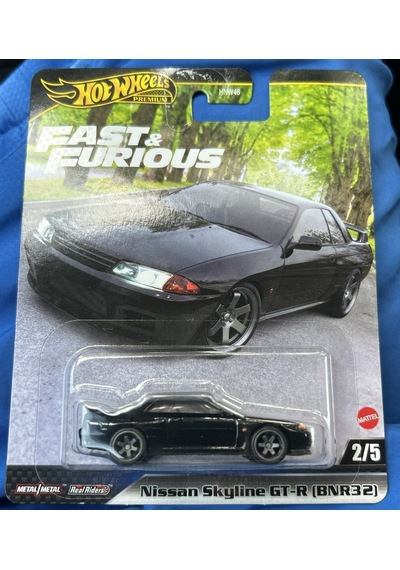 Hot Wheels Premium Fast & Furious Nissan Skyline Gt-r Bnr32 Metal Gövde 1:64 Diecast Siyah