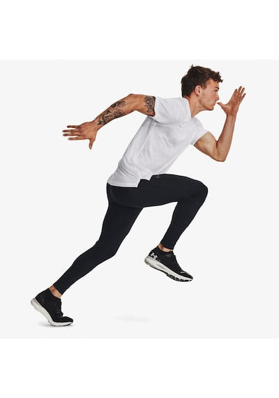 Under Armour Qualifier Elite Erkek Siyah Antrenman Taytı Düz 1379296 Siyah