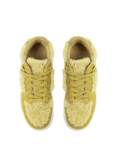 Twist Suni Kürk Detaylı Sneaker Sarı