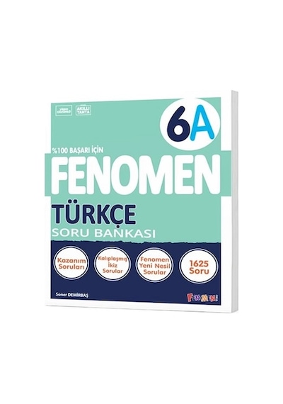 Fenomen Okul 2024 6. Sınıf Türkçe A Soru Bankası Yeni Nesile Kolay Geçiş 2024