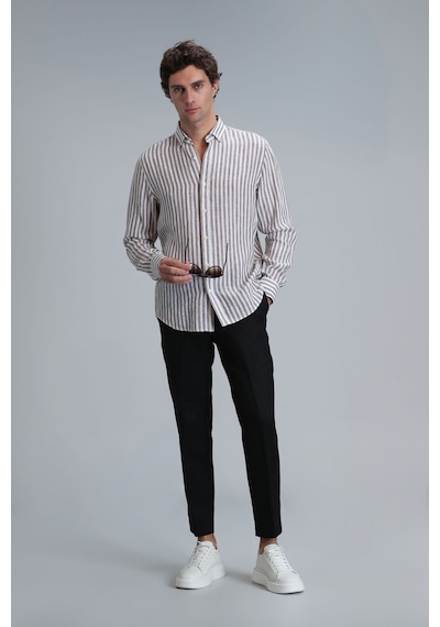 Lufian Erkek Karl Spor Chino Slim Fit Pantolon 111190328 Siyah