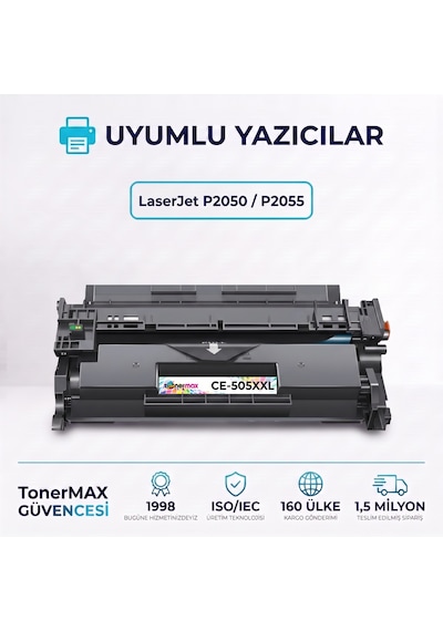 Hp Ce505xxl / P2050 / P2055 Uyumlu  Toneri - Ekonomik