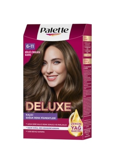 Palette Deluxe Kalıcı Renkler 6-11 Küllü Çikolata Kahve Saç