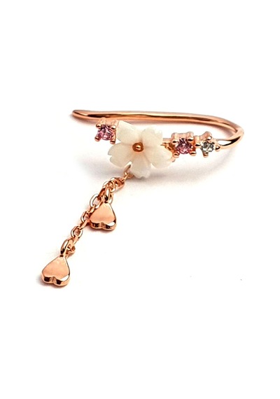 Hem Earcuff Hemde Sıkıştırmalı Kıkırdak Küpesi El Isi Manolya Güm N11.59514