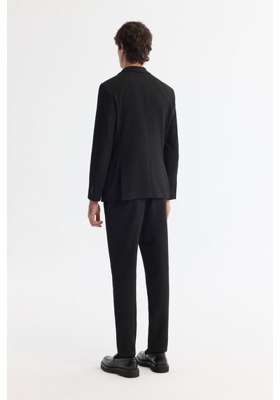 Avva Erkek Siyah Mono Yaka Bi-stretch Blazer Comfort Slim Fit Ceket A42y4011 Avva Erkek Siyah Mono Yaka Bi-stretch Blazer Comfort Slim Fit Ceket A42y4011