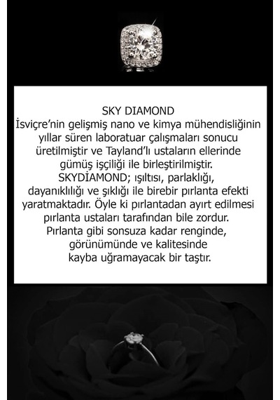 Sky Dıamond Gümüş Beş Taş Yüzük (474423641)