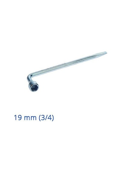 Izeltaş Pipo Bijon Anahtarı 19 Mm 3/4 Tornavida Ağızlı Izeltaş 19