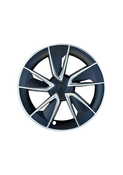 Red Lion Parts Tesla Model Y Juniper 2025+ Uyumlu 19 İnç Uberturbine Stil Jant Kapağı Seti - Mat Siyah 4 Adet