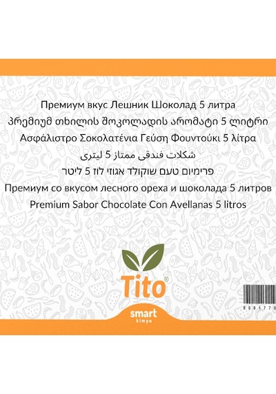 Tito Premium Fındıklı Çikolata Aroması 5 L