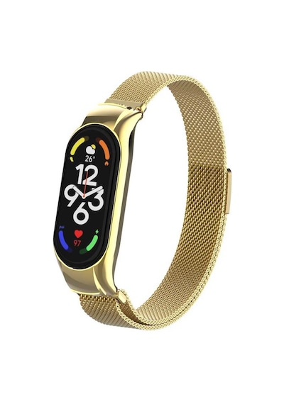 Xiaomi Uyumlu Mi Band 7 Kordon Milano Loop Metal Kordon