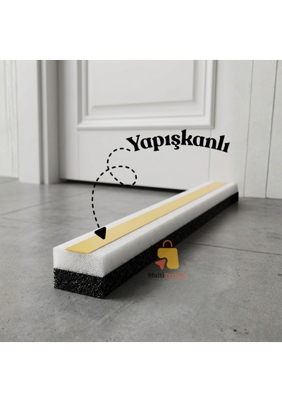 20 Adet Kapı Altı Rüzgar Önleyici 90 Cm Yapışkanlı Isı Yalıtım Süngeri Kapı Pencere Soğuk Toz Ses Kesici Eşik Süngeri