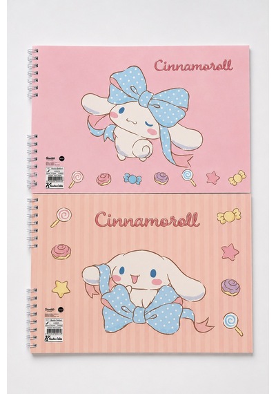 X Dekomus Lisanslı Cinnamoroll 17x25 Cm 15 Yaprak Resim Defteri Tek Adet Altın