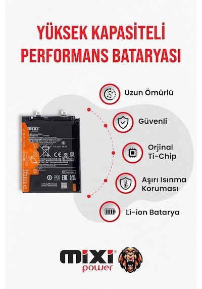 Xiaomi Redmi Note 13 Pro 5g / Poco X6 Uyumlu Tam Kapasite Batarya