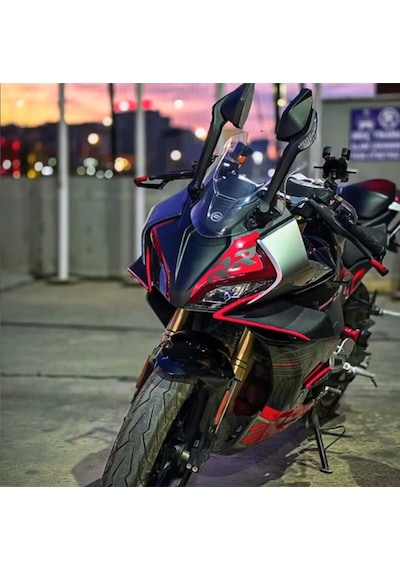 450 Sr Ön Kafa Kırmızı Rr Sticker+ Kırmızı Led Sticker