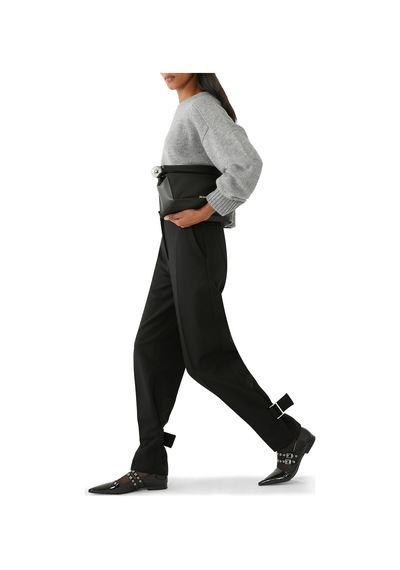 Toteme Beltli Rahat Pantolon Siyah