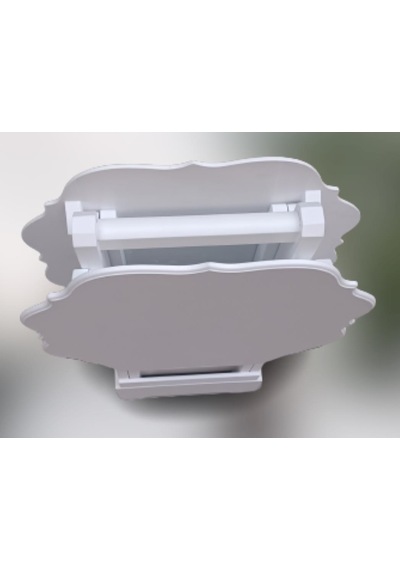 1448bng90084çanta Zigon Sehpa Yonca Model İkili Takım Ahşap Mdf Beyaz Renk Uyumu El Yapımı