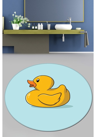 Canard Çap Banyo Halısı Djt 100x100 cm Çok Renkli