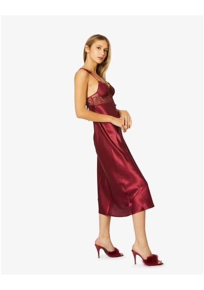 Pierre Cardin Kadın Altılı Saten Çeyiz Seti 6025 - Bordo