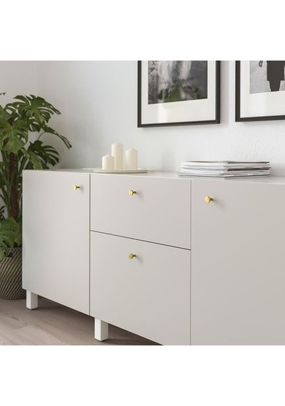 Ikea Bagganäs Topuz, Pirinç Rengi, 21 Mm, 2 Adet