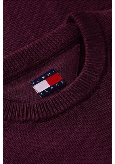 Tommy Jeans Logolu Pamuklu Slim Fit Bisiklet Yaka Örme Kazak Erkek Kazak Dm0dm21787 V11 Bordo Tommy Jeans Logolu Pamuklu Slim Fit Bisiklet Yaka Örme Kazak Erkek Kazak Dm0dm21787 V11 Bordo