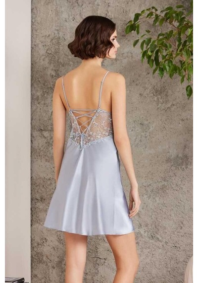 Pierre Cardin Saten Gecelik Sabahlık Pijama Takım Şort Takım 6'lı Gelin Çeyiz Seti Royal 001