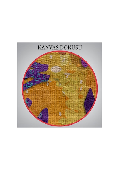 Saygı Duyulan Yüce Allah Yazılı Dekoratif Kanvas Tablo