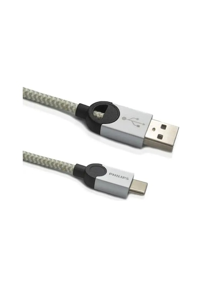 Philips Uyumlu 5A 100W UsbA to Type-C Örgülü 1.2M Hızlı Şarj Kablosu + ScHitec 3.0 OTG Dönüştürücü  Adaptör