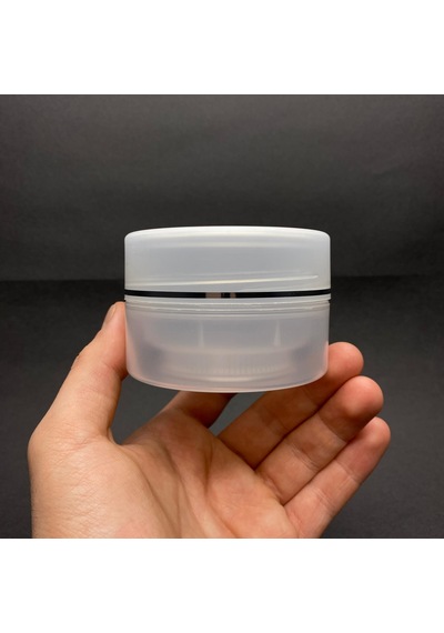 100 Ml Plastik Krem Kutusu , 100 Cc Şeffaf Renkli Kapaklı Krem Kavanozu X 3 Adet