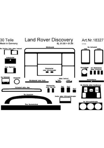 Land Rover Discovery Konsol/Maun Kaplama 1998-2004