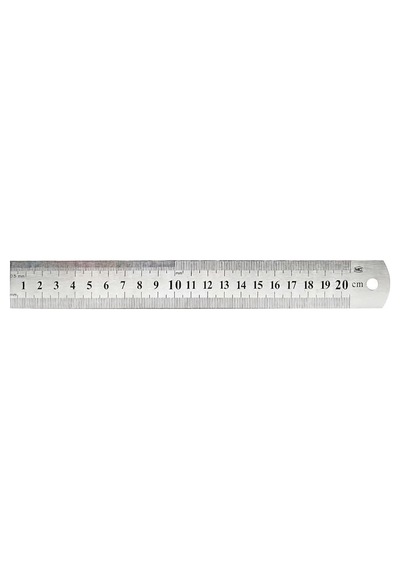 Çelik Cetvel 20 Cm
