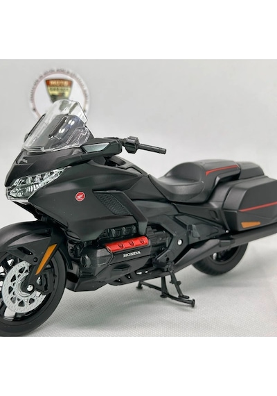 Honda Goldwing Dct Siyah 1:12 Diecast Motosiklet Model Lisanslı Metal Maket Oyuncak & Biblo