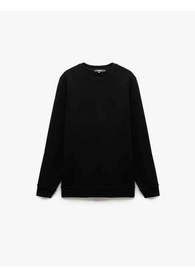 Koton Pamuklu Uzun Kollu Bisiklet Yaka Erkek Basic Sweatshirt Siyah 6wam70017mk Siyah Koton Pamuklu Uzun Kollu Bisiklet Yaka Erkek Basic Sweatshirt Siyah 6wam70017mk Siyah
