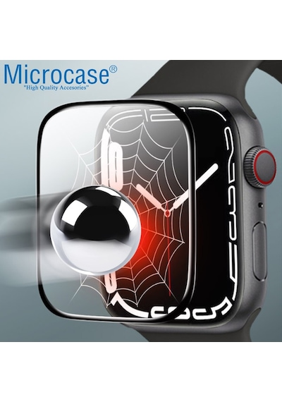 Apple Uyumlu  Watch 7 45Mm Tam Kaplayan Kavisli Ekran Koruyucu 3D Film