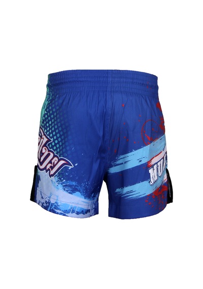 Dosmai Dijital Baskılı Muay Thai Spor Şort Mavi Mts211 Mavi