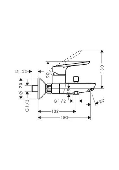 Hansgrohe Logis E Banyo Bataryası 71415000 Krom