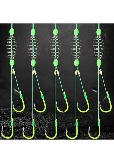 5 Li Paket Yaylı Avcı Hazır Sazan Takımı- Fosforlu Genel