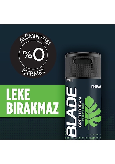 Blade Green Dream Erkek Alüminyumsuz Deodorant 4x200 Ml