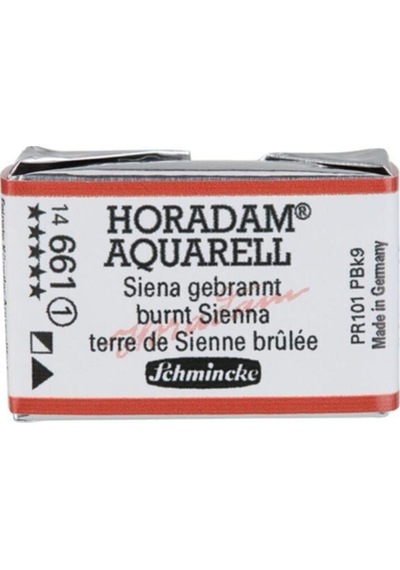 Schmincke : Horadam Aquarell Artist Sulu Boya : Tam Tablet : Seri 1 661 Burnt Sienna