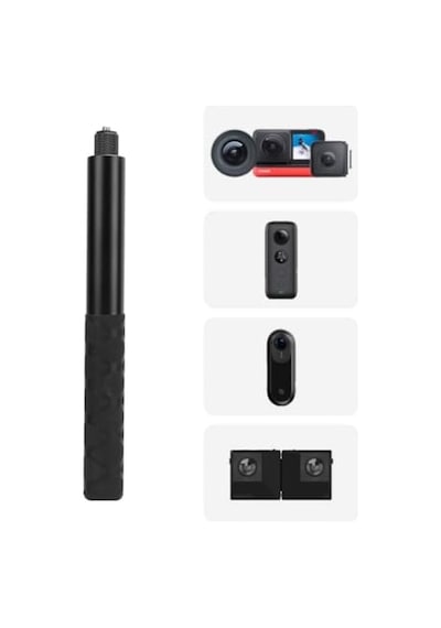 150cm Görünmez Selfie Çubuğu, Insta360 X3, X2, X4, X5, One Rs, Go 3, One X, Evo İle Uyumlu, 180 Gr Alüminyum Katlan Diğer