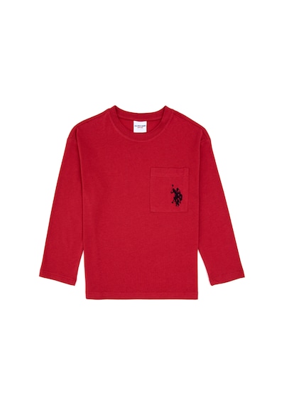 U.S. Polo Assn. Erkek Çocuk Fuşya Bisiklet Yaka Sweatshirt 50314033-VR104 U.S. Polo Assn. Erkek Çocuk Fuşya Bisiklet Yaka Sweatshirt 50314033-VR104