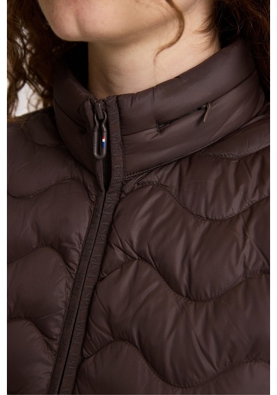 U.S. Polo Assn. Kadın Koyu Kahverengi Yelek 50326246 Vr084