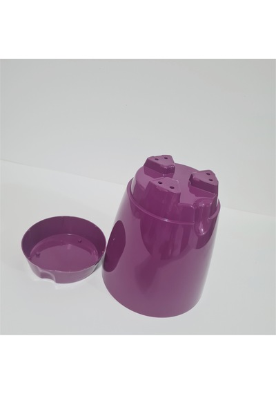 Plastik Tabaklı 20 Cm Saksı RENK